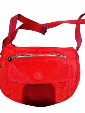 Kipling Red Crossbody Shoulder Bag - Casual Everyday Style